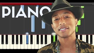 Pharrell Williams Runnin piano midi tutorial sheet partitura Running cover  karaoke Hidden Figures