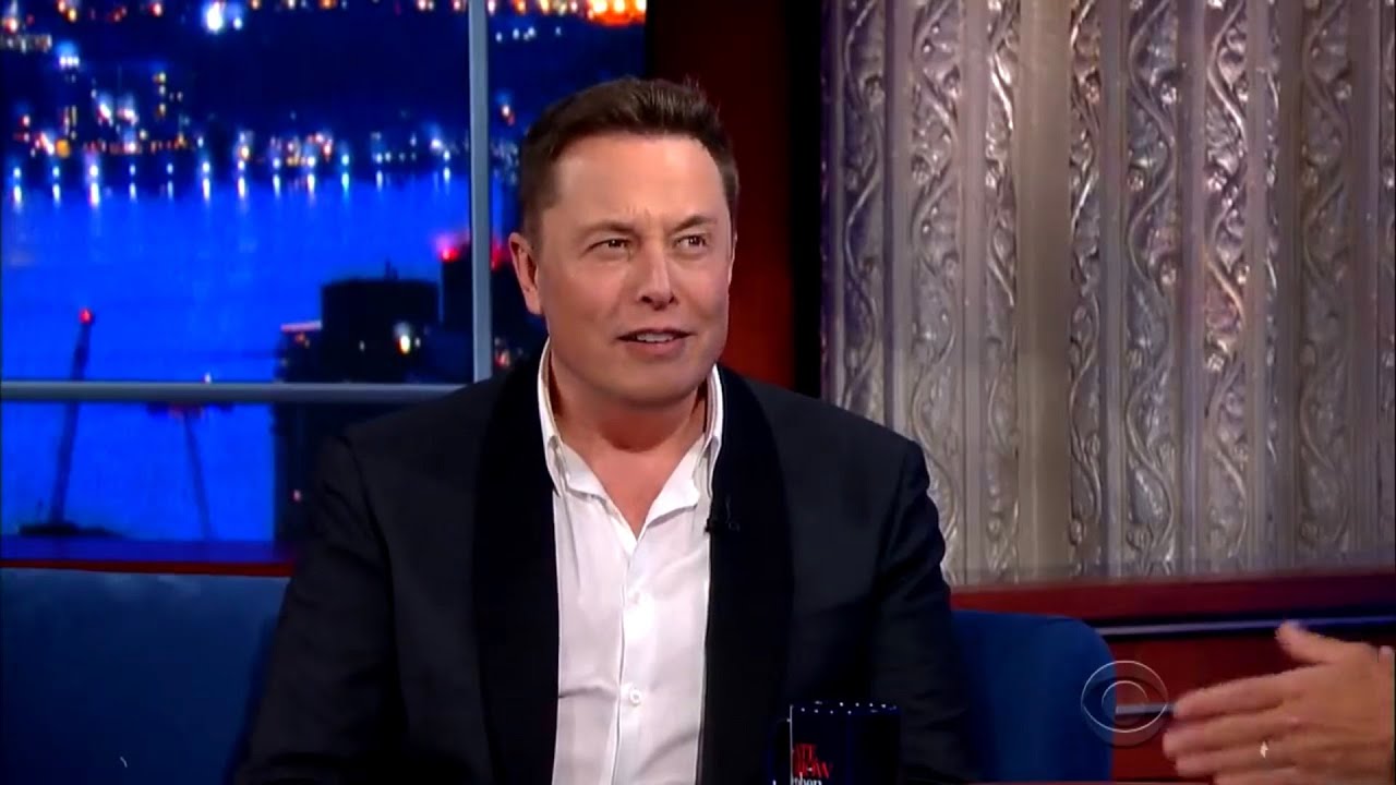 Elon Musk Stephen Colbert Full Interview