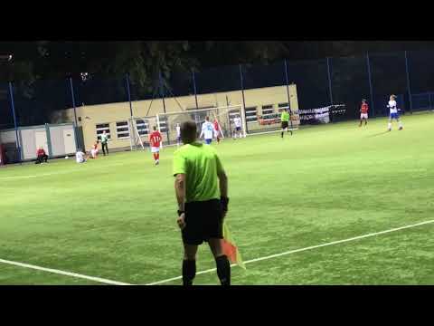 Bramki oraz obroniony karny z meczu Polonia II Warszawa - Wisła Dziecinów