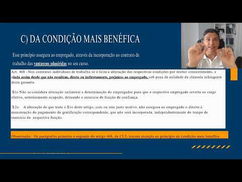 Trecho do Curso de Direito do Trabalho Desmistificado para AFT - Princípios