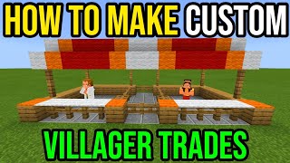 How To Make Custom Villager Trades With Command Blocks In Minecraft (PS4/Xbox/PE/Bedrock)