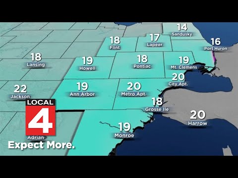 Metro Detroit weather forecast Jan. 1, 2026 -- 6 p.m. Update