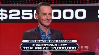 Millionaire Hot Seat Anthony McManus Full Run Jackpot Winner