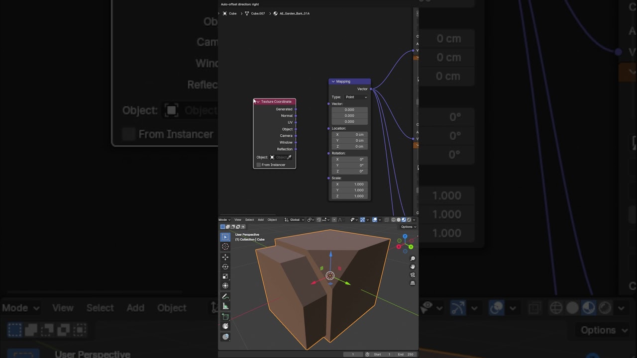Texturing without UV maps is possible! #blender #shorts #blender3d #b3d