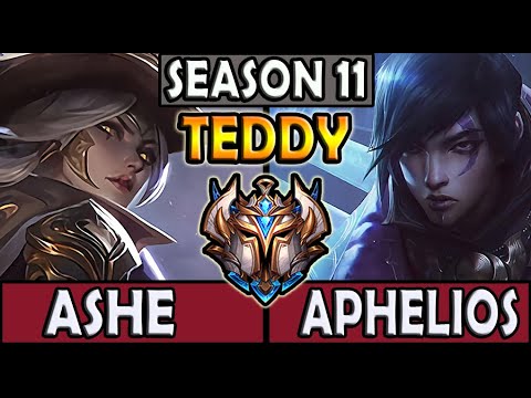 T1 Teddy ASHE ADC vs APHELIOS - Korea Challenger Patch 11.15 ✅