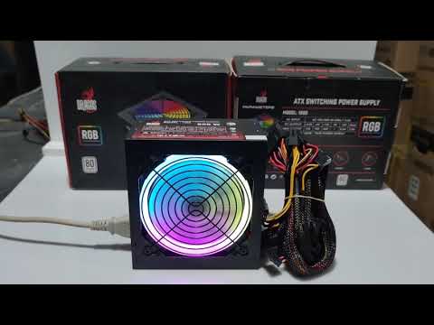 Dragos 12Cm RGB Fan 500W 80 Plus Aktif PFC Power Supply