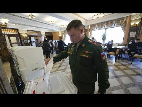 شاهد كبار القادة العسكريين في روسيا يدلون بأصواتهم في الانتخابات الرئاسية