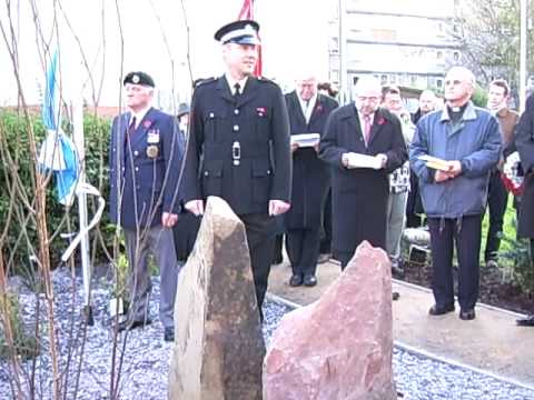 Wojtek dedication of memorial, Edinburgh 09/11/2008
