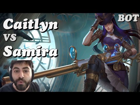 Caitlyn vs Samira Bot Lane | Yassuo Full Gameplay