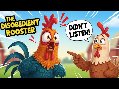 Cocoșul neascultător 🐓 | O poveste morală distractivă pentru copii