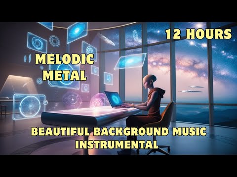 12 HOURS of Melodic Metal for Working, Studying and Concentration | No Vocals