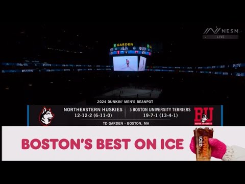 Northeastern vs Boston University Men's Hockey 2/11/24 Beanpot Championship