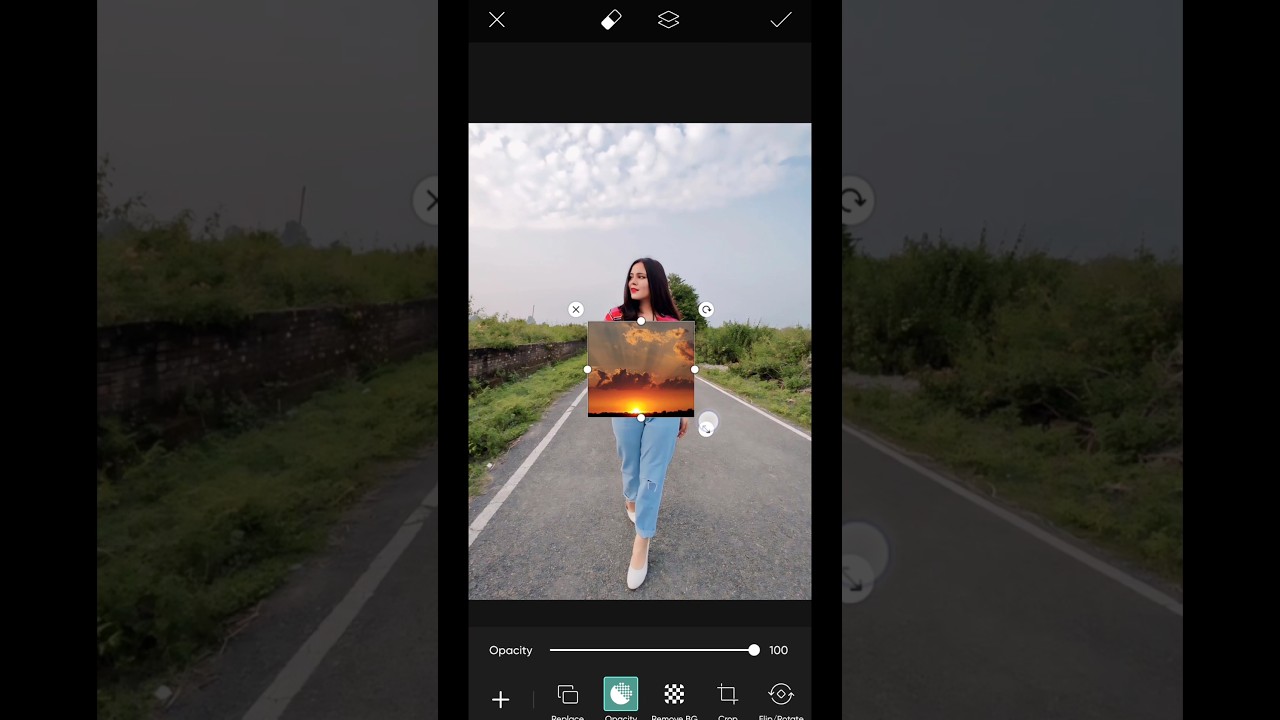 PicsArt sky background change ll PicsArt photo editing #sky #shorts #picsart #backgroundchange