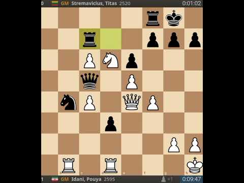 GM Idani,Pouya (2595) vs GM Stremavicius,Titas (2520) |1-0| Round 8 @ Grand Prix Romania 2024 #CHESS