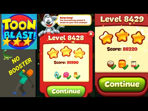Toon Blast Level 8428 8429 🏃🏃