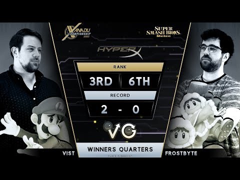 XCS Finals SSBM -  Vist (Luigi) Vs.  Frostbyte (Ice Climbers) Smash Melee Winners Quarters
