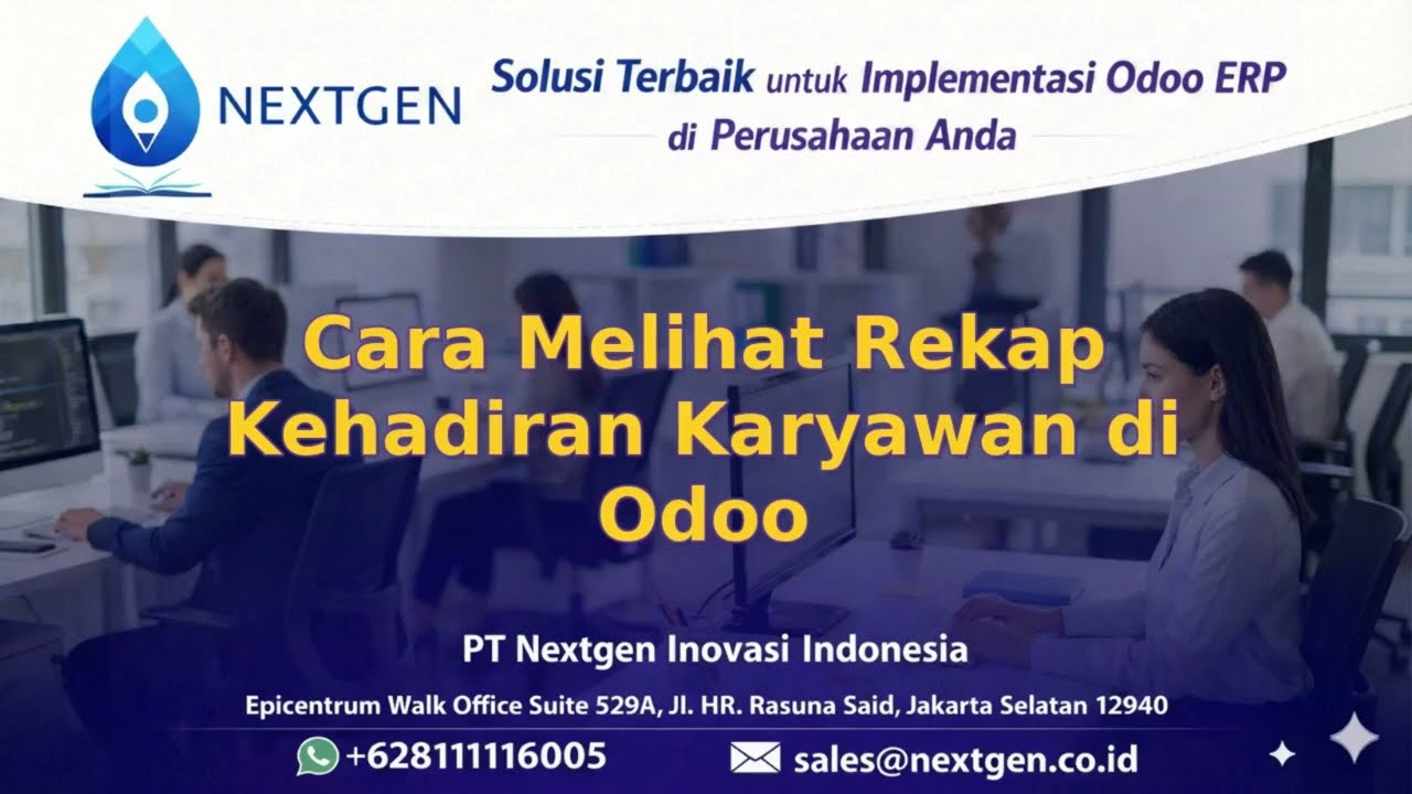 07 - Cara Melihat Rekap Kehadiran Karyawan di Odoo