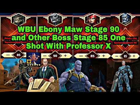 WBU Higher Stages One Shot With Professor X | F2p Build And Obelisk Used - Marvel Future Fight