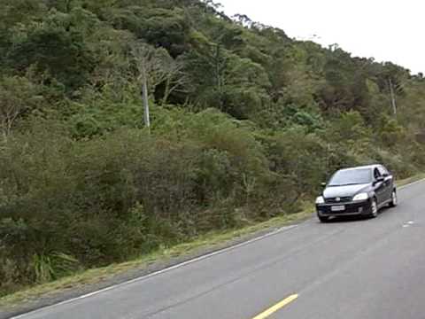 Local onde o carro sobe o morro sozinho em Urubici