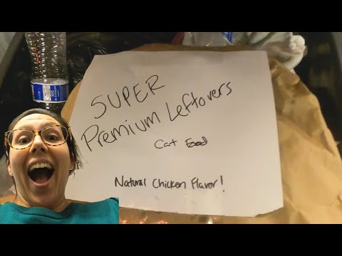 Super premium leftovers cat food commercial