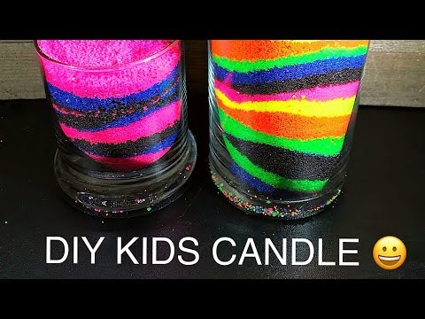 Part of a video titled DIY KIDS CANDLE PROJECT - YouTube