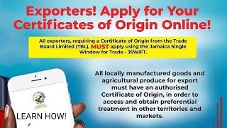 How to Apply for a JSWIFT electronic Certificate of Origin