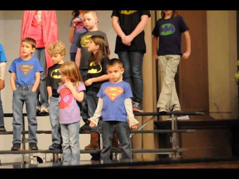 Funny kid in the school play