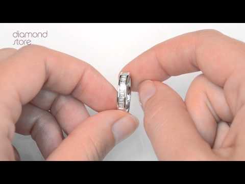 FT34 72JUY - 18K White Gold Baguette 0.50ct H/Si Diamond Eternity Ring