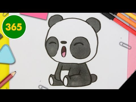 COMMENT DESSINER PANDA KAWAII ÉTAPE PAR ÉTAPE – Dessins kawaii facile
