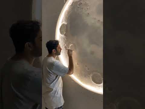 make a moon on wall