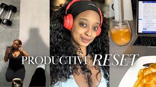 productive sunday reset in med school | gym, studying, curly hair wash day + more #medschool #vlog