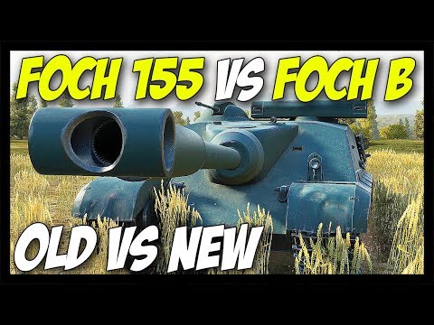 ► Foch 155 vs Foch B - Old vs New - World of Tanks AMX 50 Foch B / 155 Gameplay