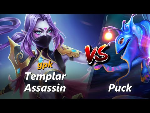 How to Templar Assassin mid vs Puck (feat. gpk) | First 10 minutes