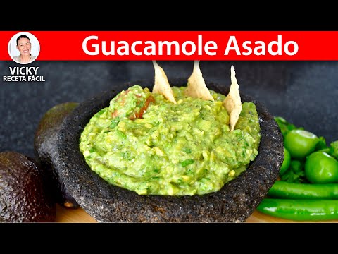 GUACAMOLE ASADO | Vicky Receta Facil Video