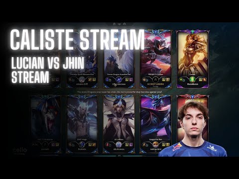 KC Caliste Stream Rank 1 EUW | Caliste VS Targamas Boukada | Lucian VS Jhin | Challenger Gameplay