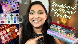 RANKING ALL MY NOMAD EYESHADOW PALETTES | SMITHY SONY