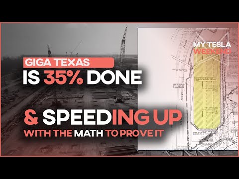 Giga Texas is 35% complete & it's speeding up