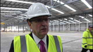 Phil Wilson at Hitachi topping out ceremony October 2014