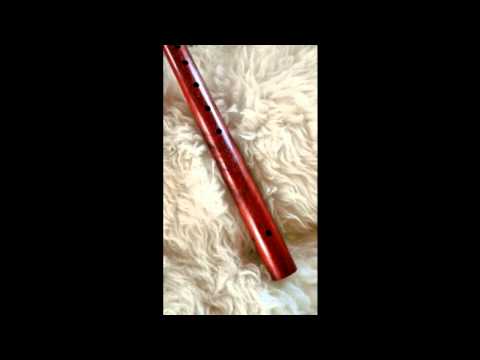 Key of Low D 7 Hole Extended Scale Single flute of Padauk and Tiger Wood accents