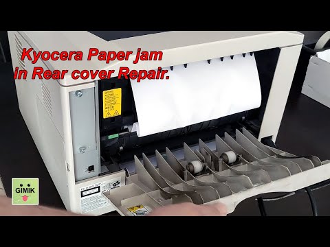 How to Fix Kyocera Paper Jam in Rear Cover - FS-1120D, P2035d, M2035dn (Exit Roller Repair)