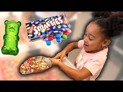 Candy Store Shopping Spree Kids Pretend Play! FamousTubeKIDS