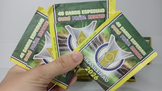 ABRINDO PACOTINHOS DE CARDS BRASILEIRÃO 2026