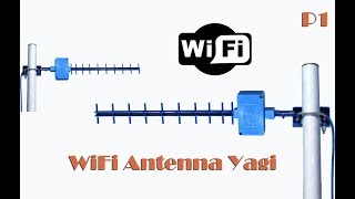 Антенна типа Yagi направленный WiFi от 1 до 30км часть 1