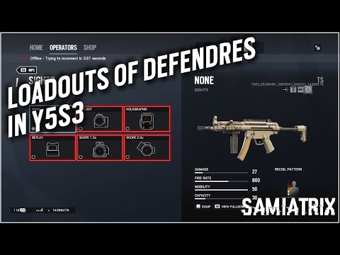 Loadout for Defenders in Y5S3 - Rainbow Six Siege