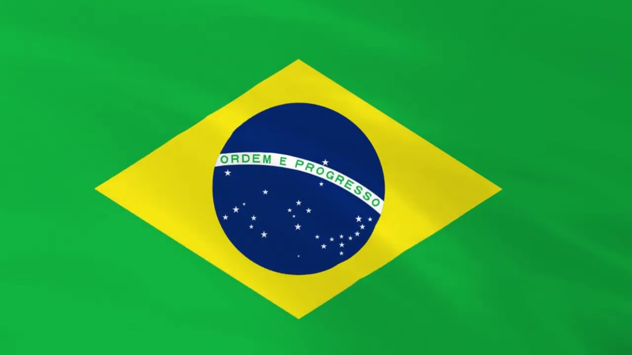 Bandeira do Brasil 3D ao vento | Brazilian Flag Waving | Brazil Flag Screen