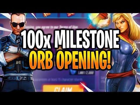 *NEW* 100x MILESTONE ORB OPENING! - MARVEL Strike Force - MSF