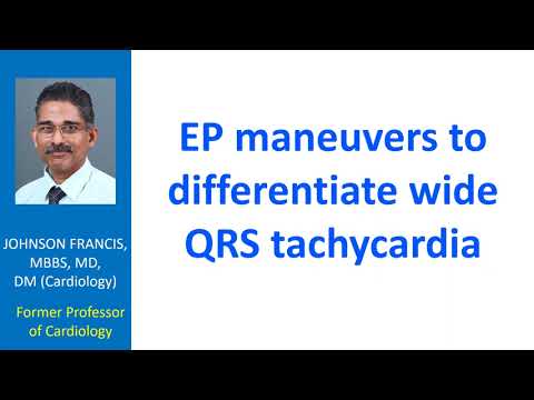 EP maneuvers to differentiate wide QRS tachycardia