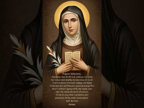 Oração Santa Albertina #fe #deustemumapalavrapravoce #amor