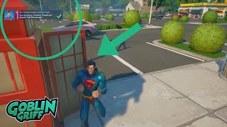 How to use a Phone Booth as Clark Kent | Fortnite Superman Quest