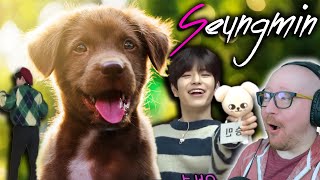 Seungmin Bias Watching Seungmin with an Eye Tracker 😅 | Stray Kids Reaction